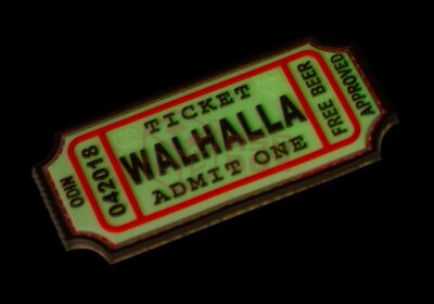 JTG Large Walhalla Ticket Rubber Patch Glow - obrazek 3