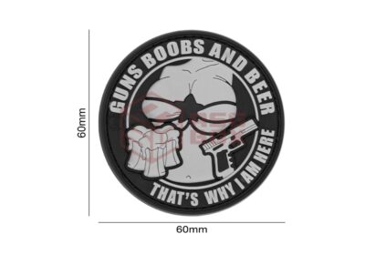 JTG Guns Boobs and Beer Rubber Patch Multicolor - obrazek 4