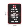 JTG Keep Calm and Shoot Rubber Patch Multicolor OD-TM-10567750000 20405 asgbox.pl