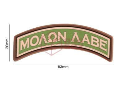JTG Molon Labe Tab Rubber Patch Green - obrazek 4