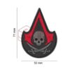 JTG Assassin Skull Rubber Patch Blackmedic OD-TM-10572050500 20554 asgbox.pl