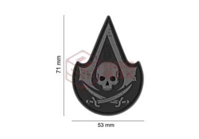 JTG Assassin Skull Rubber Patch SWAT - obrazek 5