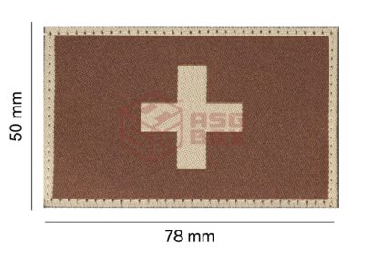 Clawgear Switzerland Flag Patch Desert - obrazek 4