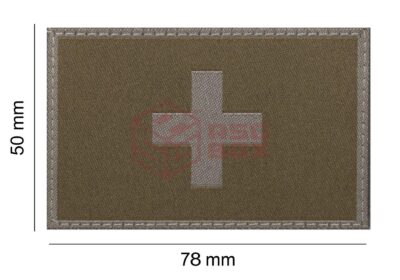 Clawgear Switzerland Flag Patch RAL7013 - obrazek 4