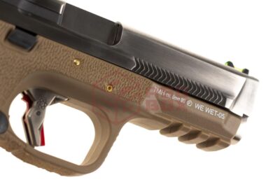 WE WET-05 SV Silver Barrel Metal Version GBB FDE - obrazek 5