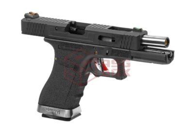 WE G-Force 17 BK Silver Barrel Metal Version GBB Black - obrazek 3