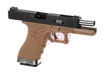 WE G-Force 17 BK Silver Barrel Metal Version GBB Desert - obrazek 3
