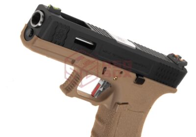 WE G-Force 17 BK Silver Barrel Metal Version GBB Desert - obrazek 4