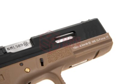 WE G-Force 17 BK Silver Barrel Metal Version GBB Desert - obrazek 5