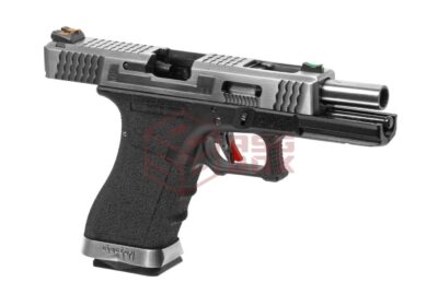 WE G-Force 18C SV Silver Barrel Metal Version GBB Black - obrazek 3