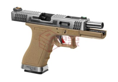 WE G-Force 18C SV Silver Barrel Metal Version GBB Desert - obrazek 3