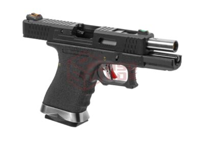 WE G-Force 19 BK Silver Barrel Metal Version GBB Black - obrazek 3