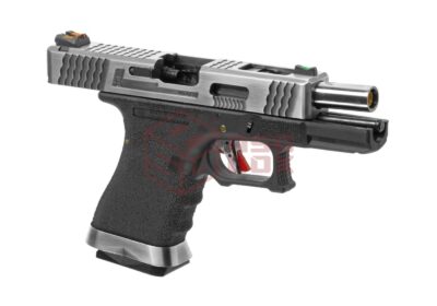 WE G-Force 19 SV Silver Barrel Metal Version GBB Black - obrazek 3
