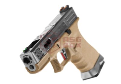 WE G-Force 19 SV Silver Barrel Metal Version GBB Desert - obrazek 4