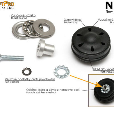 NBU POM silent piston head