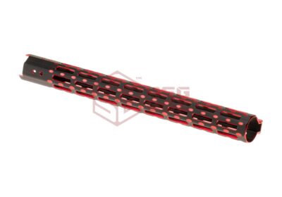 Leapers AR-15 15.3 Inch Super Slim Free Float Handguard M-LOK Black/Red - obrazek 4