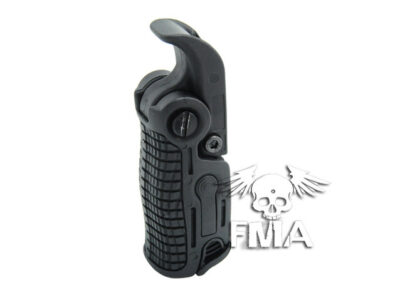 FMA Adjustable Folding Grip FGGK-S on RIS Rail - Black - obrazek 2