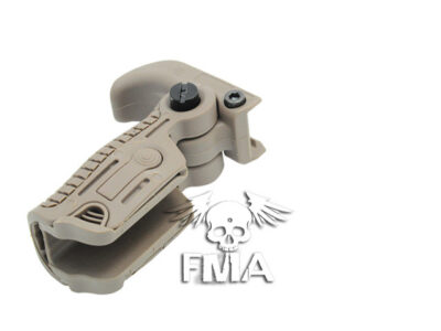 FMA Adjustable Folding Grip FGGK-S on RIS Rail - Tan - obrazek 2