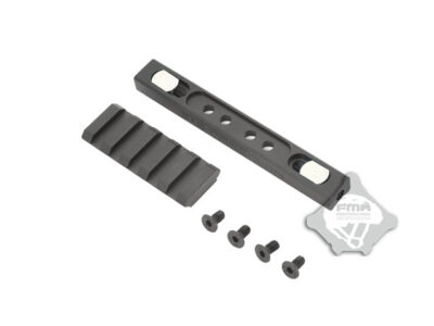 FMA CNC LOWPRO 45° Handguard RIS Rail - Black - obrazek 2