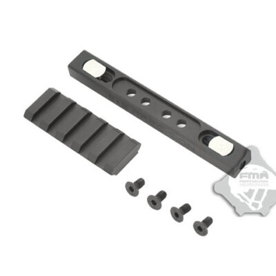 Alternative view of FMA CNC LOWPRO 45° Handguard RIS Rail - Black