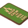 JTG Keep Calm EDC Rubber Patch Green OD-TM-10701120000 23895 asgbox.pl