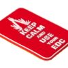 JTG Keep Calm EDC Rubber Patch Multicolor OD-TM-10701150000 23893 asgbox.pl