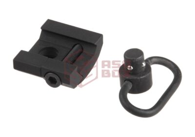 Metal GS Type QD Sling Swivel Rail Mount Black - obrazek 4