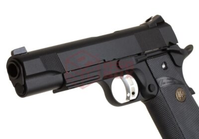 KJ Works M1911 MEU Full Metal GBB Black - obrazek 4