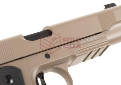 KJ Works M1911 MEU Full Metal GBB Tan - obrazek 5