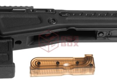 Action Army AAC T10 Bolt Action Sniper Rifle Black - obrazek 5