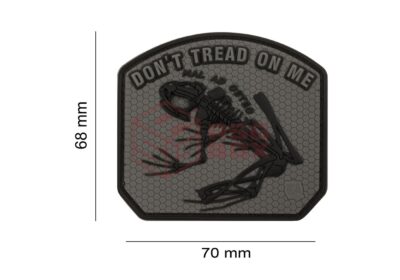 JTG Don't Tread on me Frog Rubber Patch Ranger Green - obrazek 5