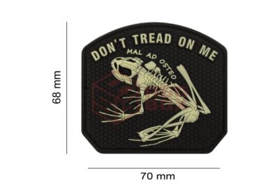 JTG Don't Tread on me Frog Rubber Patch Glow - obrazek 6