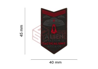 JTG Alien Invasion Tactical Unit Rubber Patch Red - obrazek 5