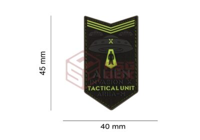JTG Alien Invasion Tactical Unit Rubber Patch Glow - obrazek 6