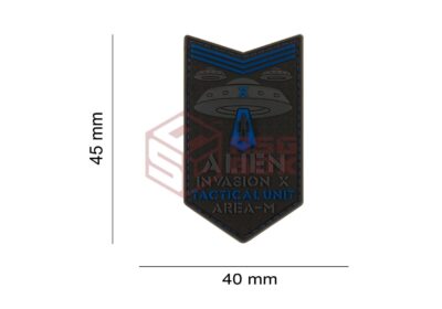JTG Alien Invasion Tactical Unit Rubber Patch Blue - obrazek 5