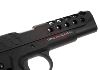 WE M1911 Hex Cut Full Metal GBB Black - obrazek 5