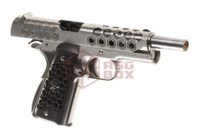 WE M1911 Hex Cut Full Metal GBB Silver - obrazek 3