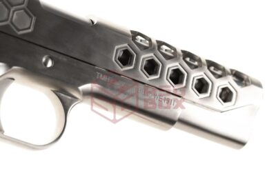 WE M1911 Hex Cut Full Metal GBB Silver - obrazek 5