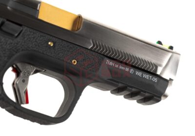 WE WET-05 SV Gold Barrel Metal Version GBB Black - obrazek 5