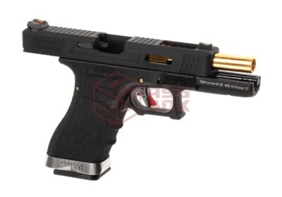 WE G-Force 17 BK Gold Barrel Metal Version GBB Black - obrazek 3