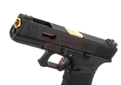 WE G-Force 17 BK Gold Barrel Metal Version GBB Black - obrazek 4
