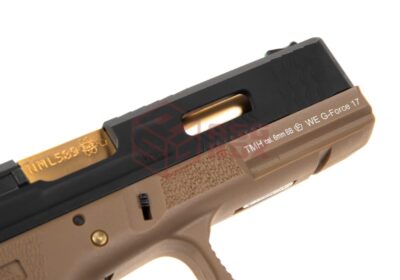 WE G-Force 17 BK Gold Barrel Metal Version GBB Desert - obrazek 5