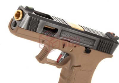 WE G-Force 17 SV Gold Barrel Metal Version GBB Desert - obrazek 4