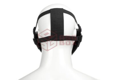 Pirate Arms Warrior Steel Half Face Mask Black - obrazek 3