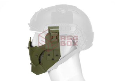Pirate Arms Warrior Steel Half Face Mask OD - obrazek 5