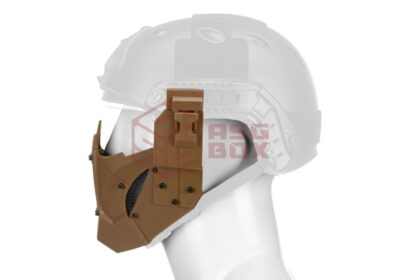 Pirate Arms Warrior Steel Half Face Mask Tan - obrazek 5