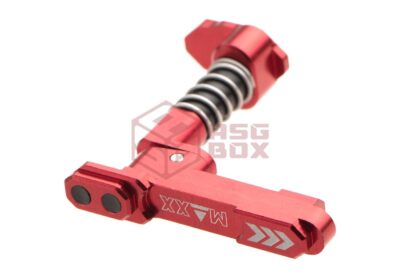 Maxx Model CNC Aluminum Advanced Magazine Release Style B Red - obrazek 3
