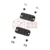 Amoeba 2 Inch M-LOK Plastic Rail 2-Pack Black OD-TM-10833606000 26989 AM-ML-R-004-BK asgbox.pl