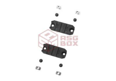 Amoeba 2 Inch M-LOK Plastic Rail 2-Pack Black - obrazek 3