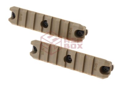 Amoeba 3.5 Inch M-LOK Plastic Rail 2-Pack Dark Earth - obrazek 3